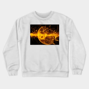 Streamer chamber photo of particle tracks (A136/0001) Crewneck Sweatshirt